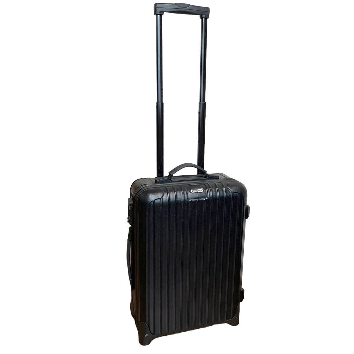 1 jpy [ beautiful goods hard-to-find goods ]RIMOWA Rimowa suitcase Carry case travel bag machine inside bringing in possible black black business trip business TAS lock 