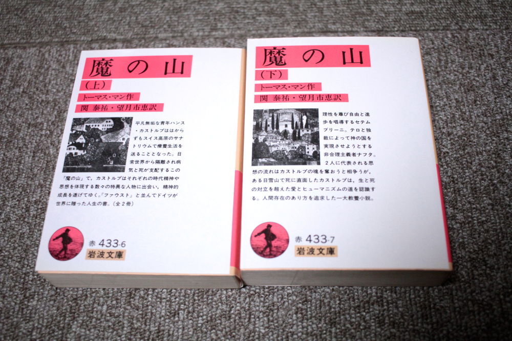 トーマス・マン 魔の山 上下2冊セット 岩波文庫の画像1