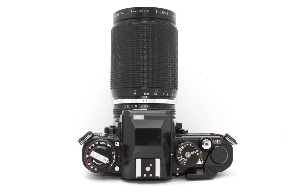 ★良品★ニコン Nikon FA ボディ ブラック/35-135mm f3.5-4.5 一眼レフフィルムカメラ レンズ L600#1884_画像6