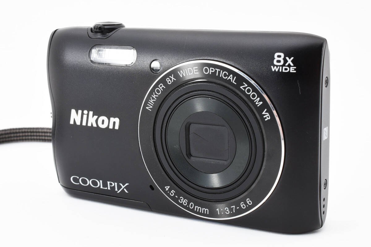 ★訳あり品大特価★ニコン Nikon COOLPIX A300 ブラック コンパクトデジタルカメラ L55#2528_画像4