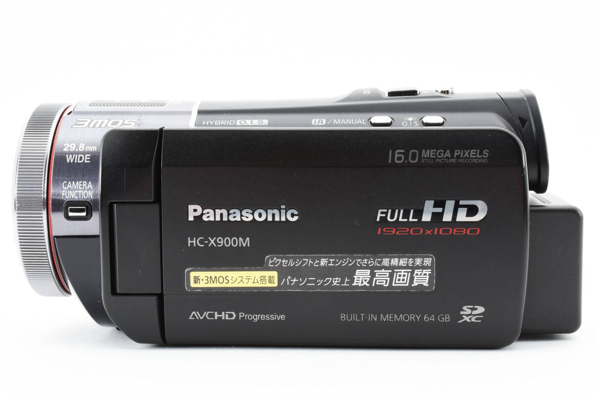★外観極上★パナソニック Panasonic HC-X900M ブラック ビデオカメラ L1180#2541の画像8