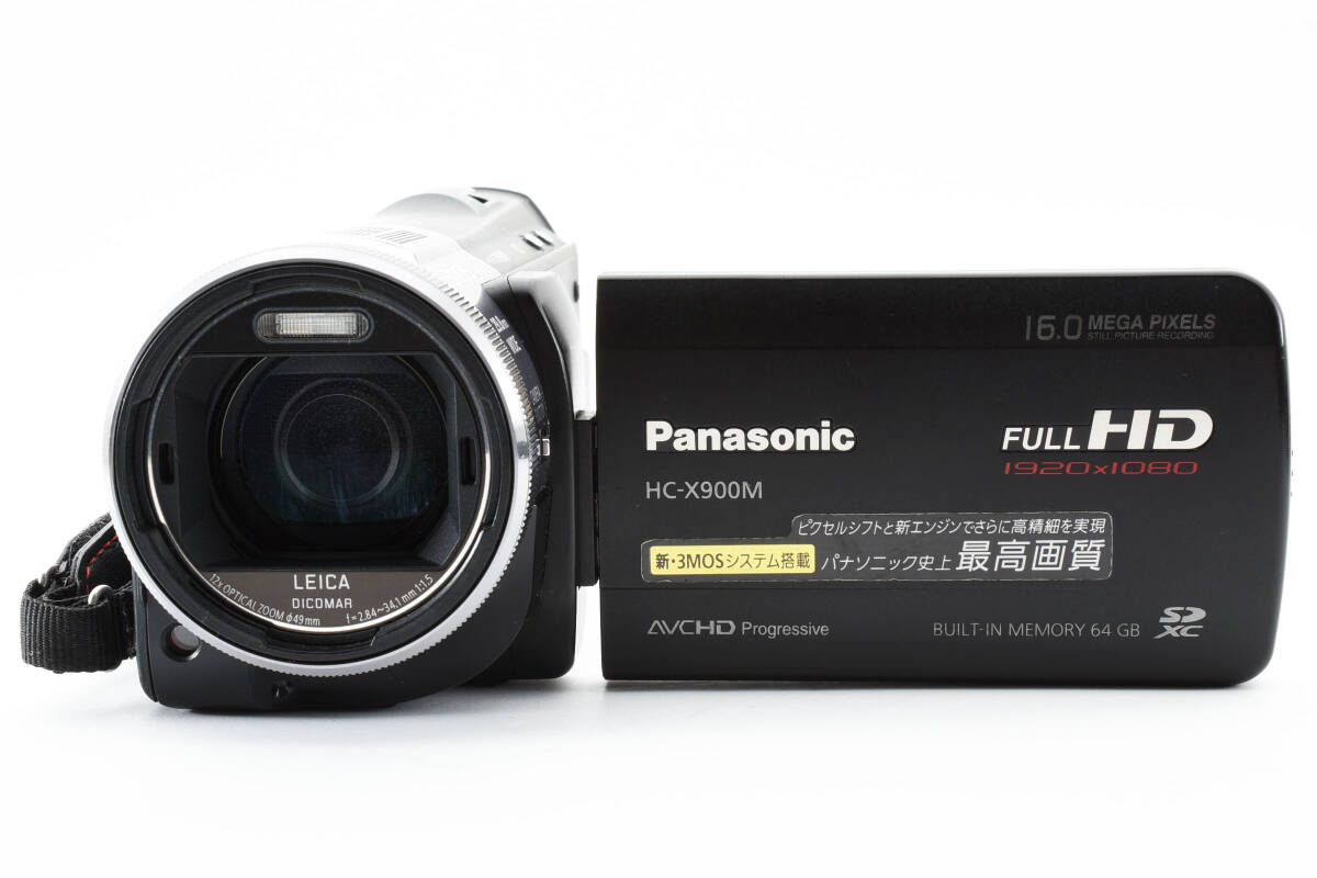 ★外観極上★パナソニック Panasonic HC-X900M ブラック ビデオカメラ L1180#2541の画像2