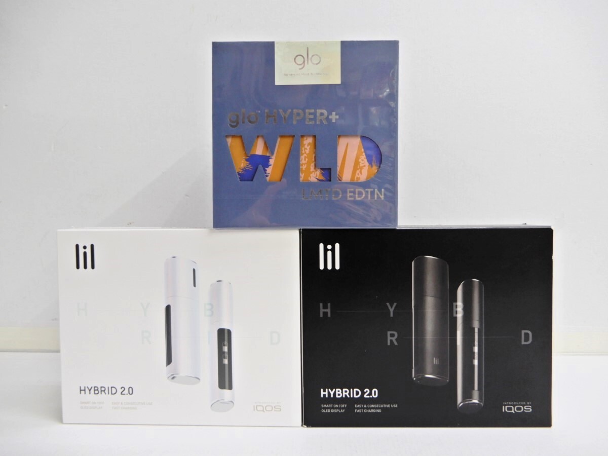 103Z905★【中古 美品/未開封あり】 iQOS HYBRID 2.0 / glo Hyper+ Wild Edition 電子タバコ 3点セット_画像1