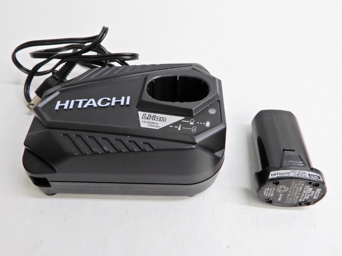 102Z130★【中古品】HITACHI/日立 7.2V コードレスインパクトドライバ FWH7DL 【バッテリー/充電器 付】_画像5