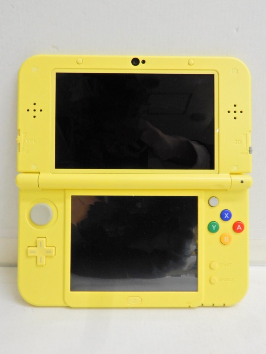 060Z155★【動作不良☆ジャンク品】new ニンテンドー 3DS LL ピカチュウ イエロー 本体 任天堂 Nintendo_画像1