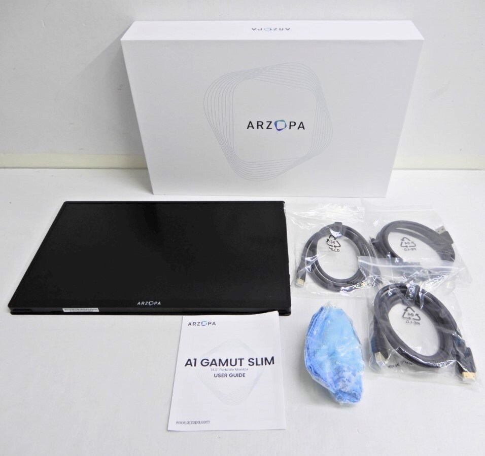 097Z106*[ operation not yet verification * junk ]ARZOPA mobile monitor 14 -inch A1 GAMUT SLIM mobile display 