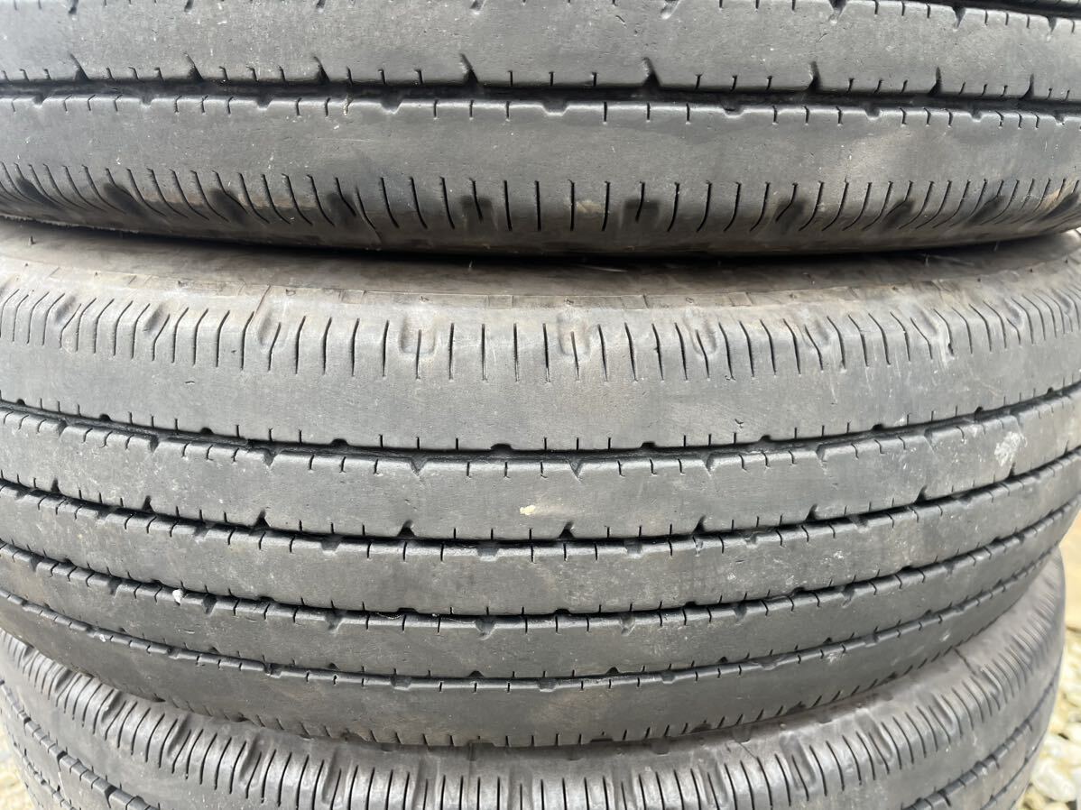 【送料無料】中古タイヤ　BRIDGESTONE V-STEEL RIB R202 175/75R15 103/101N LT 2021年製　7〜7.5分山　　6本セット　_画像5