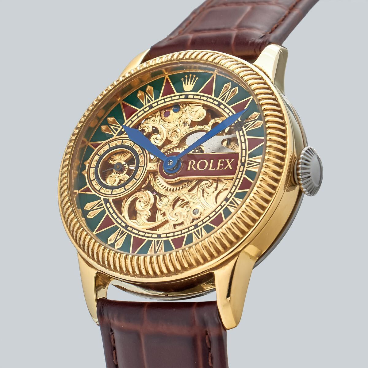 アンティーク／Marriage watch／Rolex 懐中時計をアレンジし42mmのメンズ腕時計 ／半年保証／ 手巻き_画像5