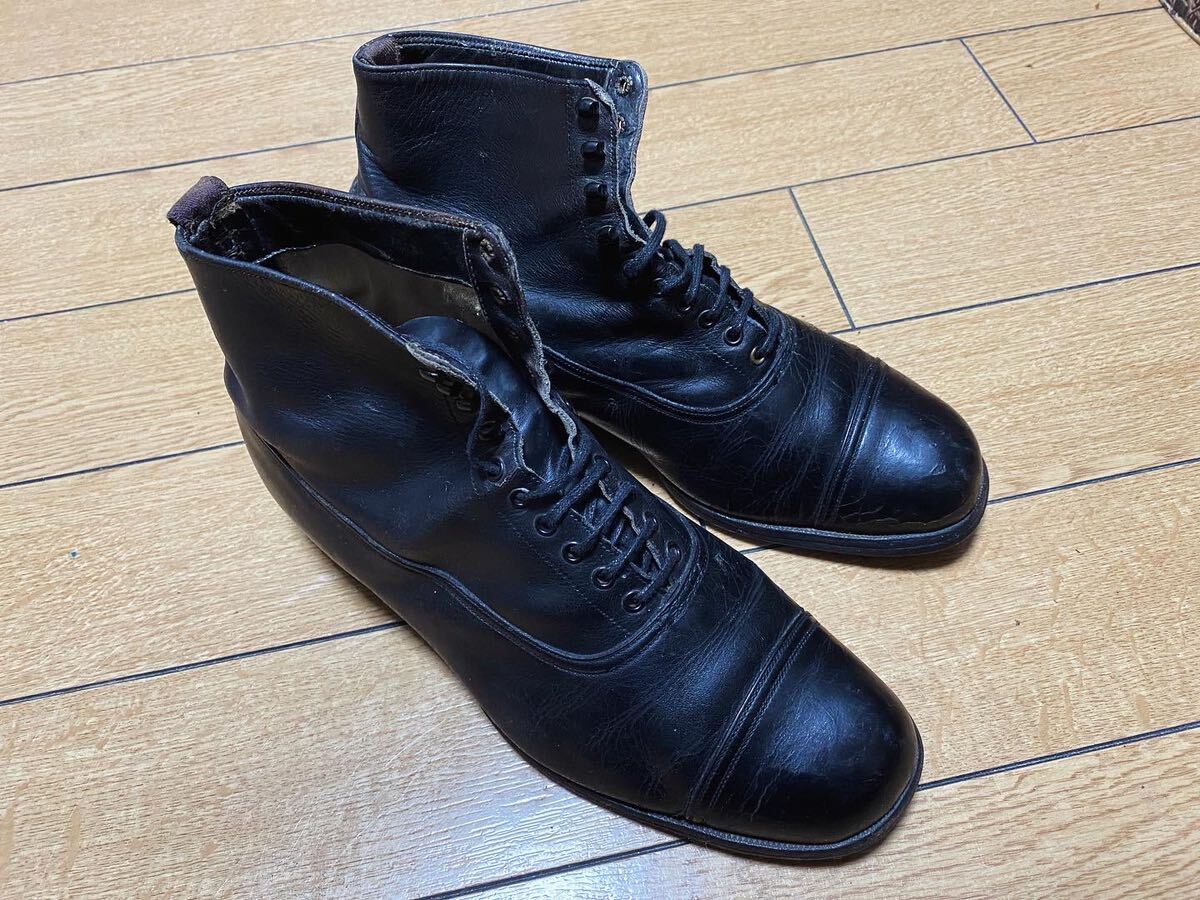 1930s 1940s Swedish Balmoral Boots スェーデン製バルモラルブーツ　アンティーク　ビンテージ　ブーツ　戦前　10’s 20’s 30’s 40’s _画像1