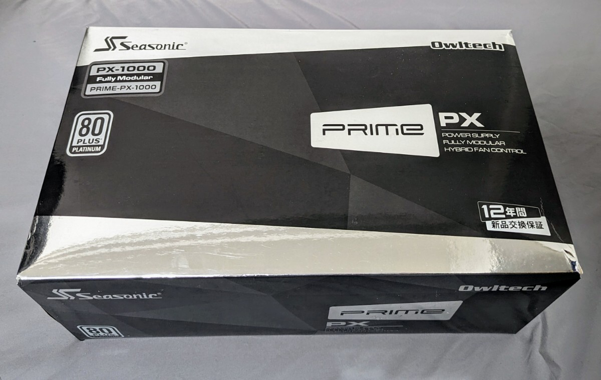 Seasonic PRIME PX-1000 Platinum 1000W電源 純正12VHPWR CableModスリーブの画像1