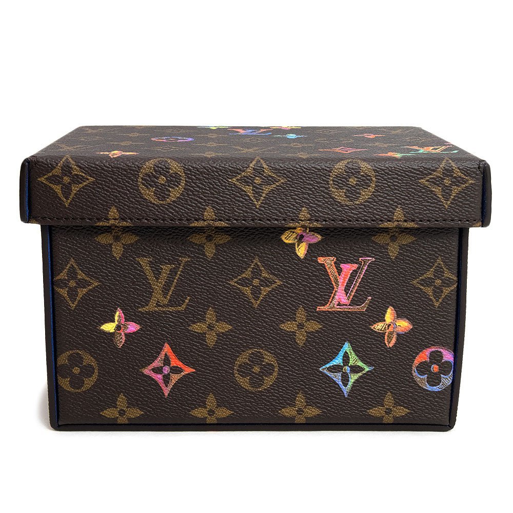 （新品・未使用品）ルイ ヴィトン LOUIS VUITTON カードボード ボックス 収納ケース 小物入れ モノグラム ブラウン 茶 ゴールド金具 GI0763