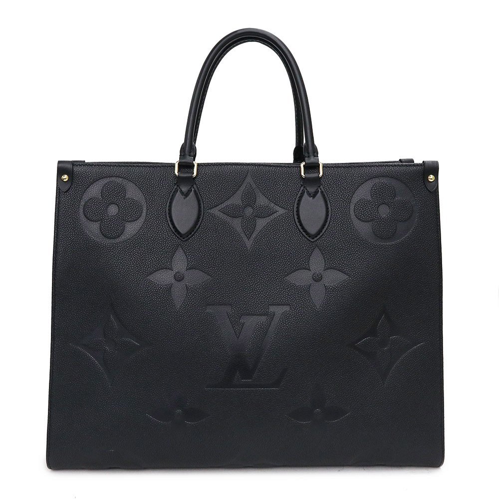 （新品・未使用品）ルイ ヴィトン LOUIS VUITTON オンザゴー GM 2way トートバッグ モノグラムアンプラント レザー ブラック 黒 M44925