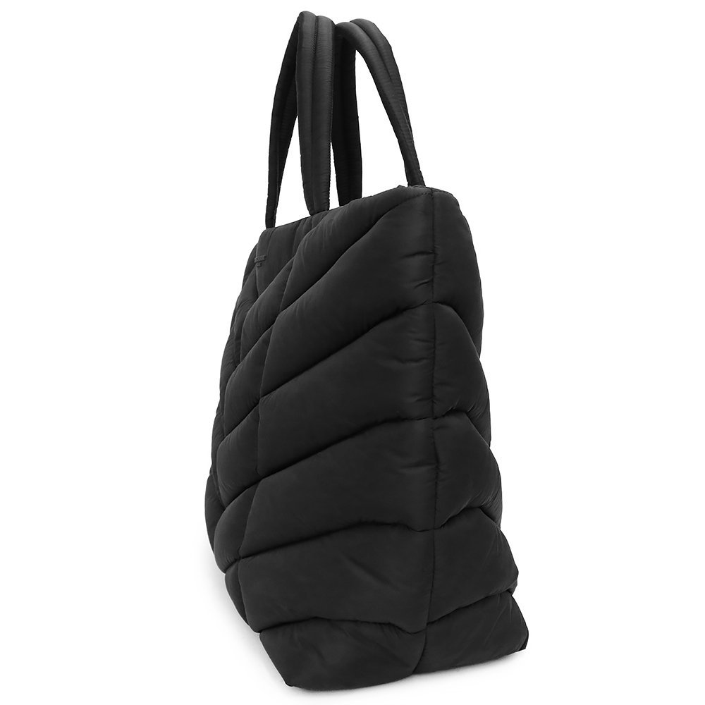( new goods * unused goods ) sun rolan SAINT LAURENTpa fur tote bag tote bag black black black metal fittings 752888