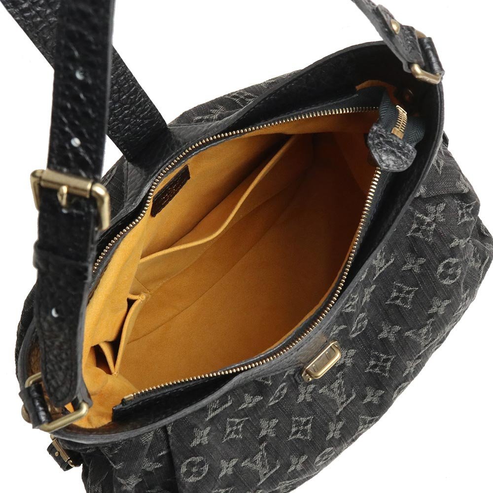 （未使用保管品）ルイ ヴィトン LOUIS VUITTON XS ショルダーバッグ 斜め掛け モノグラムデニム レザー ノワール ブラック 黒 M95608_画像3