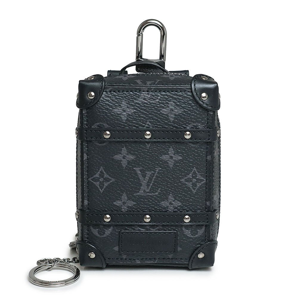 （未使用保管品）ルイ ヴィトン LOUIS VUITTON ポルト クレ バックパック トランク キーホルダー モノグラムエクリプス ブラック M80221_画像1