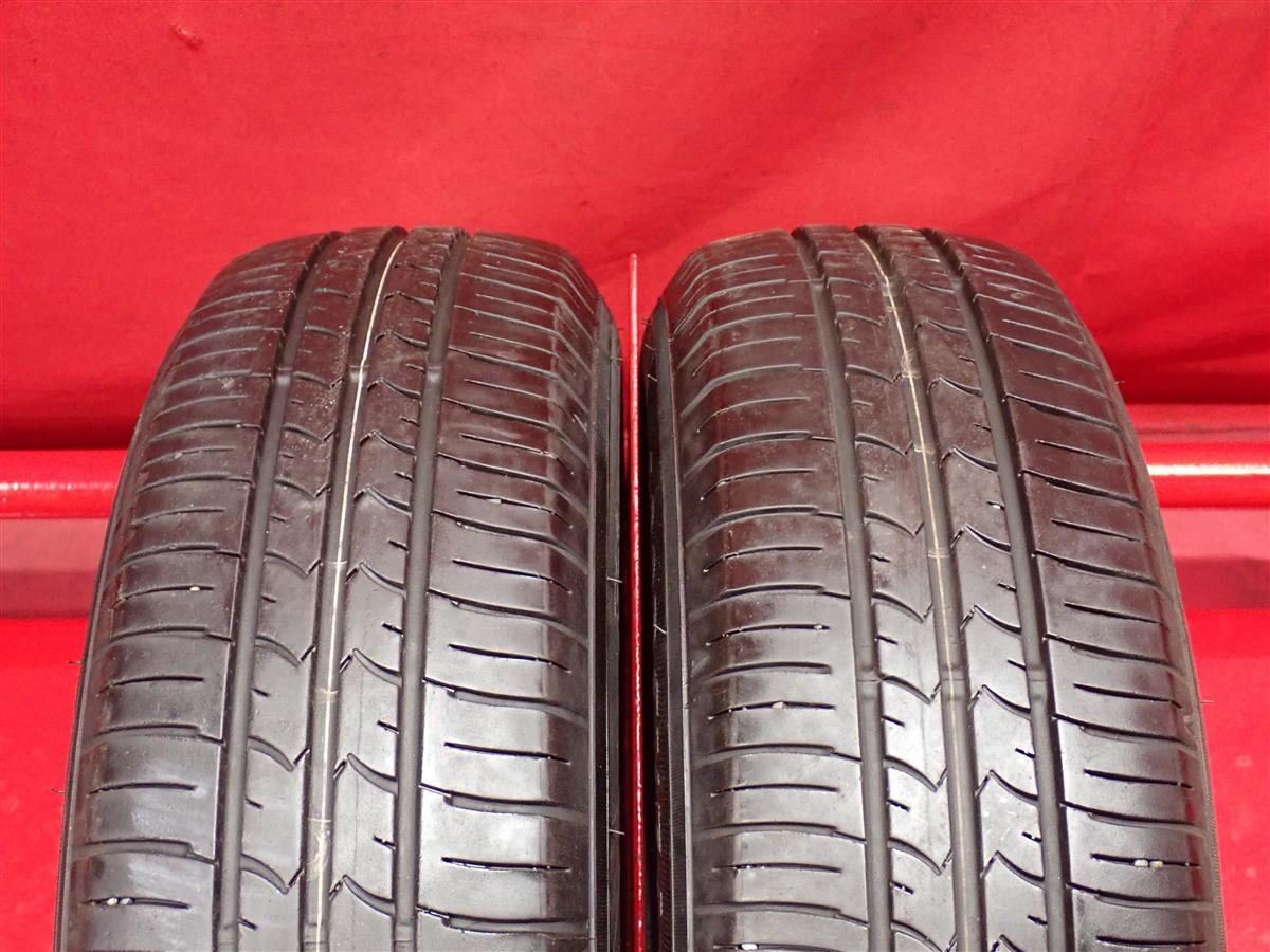 タイヤ2本 《 グッドイヤー 》 エフィシェントグリップ エコEG01 [ 155/70R13 75S ]8分山★ バモス マーチ エブリィ ミライース n13_画像1