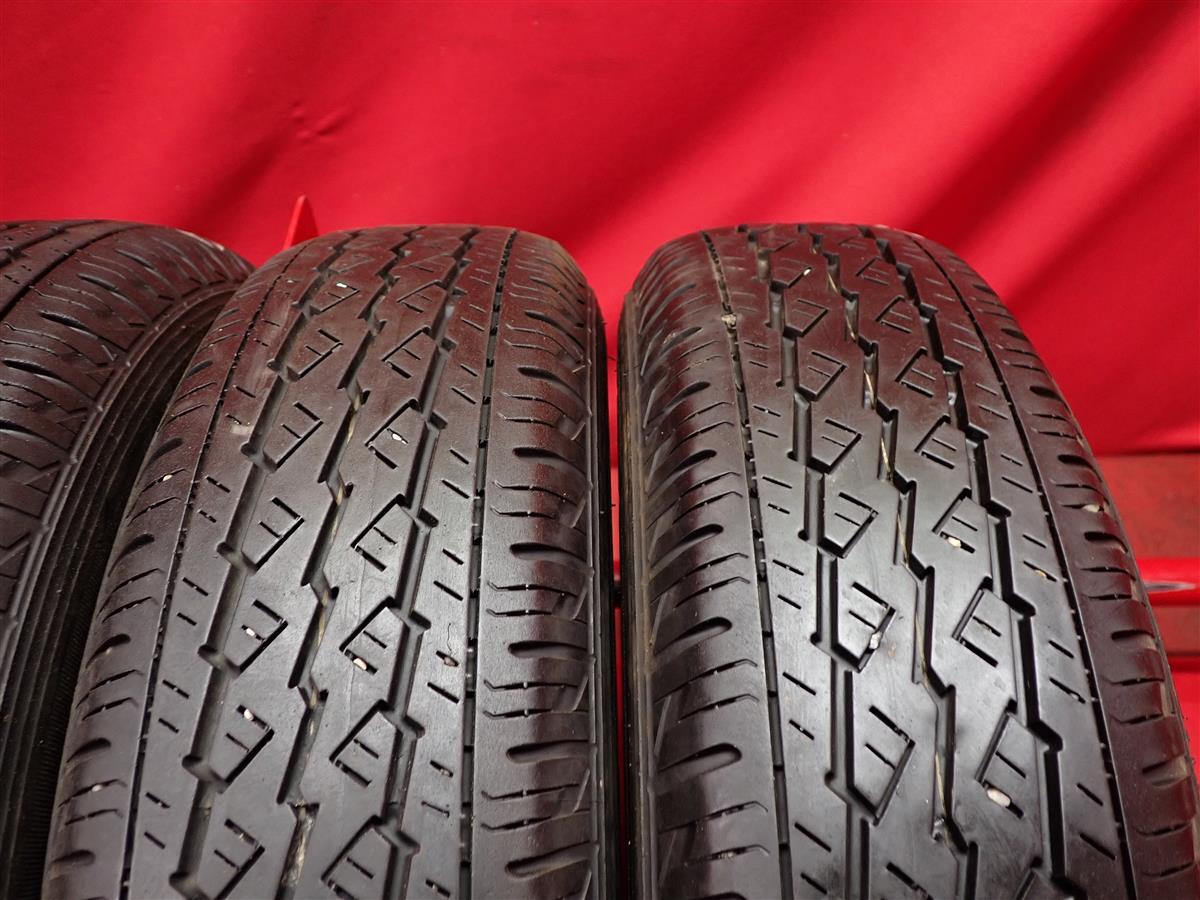 中古タイヤ 145/80R12 80/78N 4本セット ブリヂストン K370 BRIDGESTONE K370 8分山★n12 エブリィ NV100 クリッパー ミニキャブ キャリー_画像7