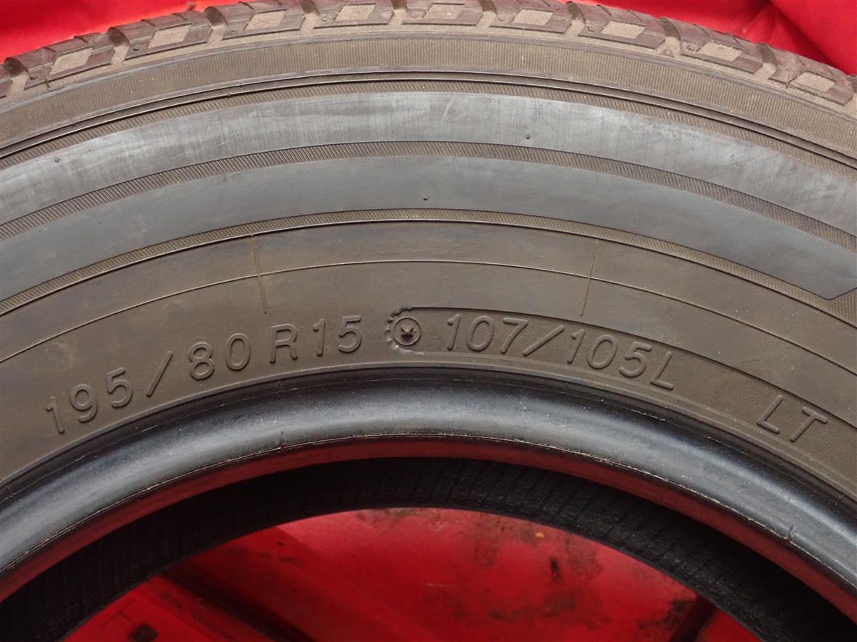 単品 タイヤ 1本 《 ヨコハマ 》 ジョブRY52 [ 195/80R15 107/105 8PR ]8.5分山★n15 商用車 ハイエース キャラバン コモ_画像9