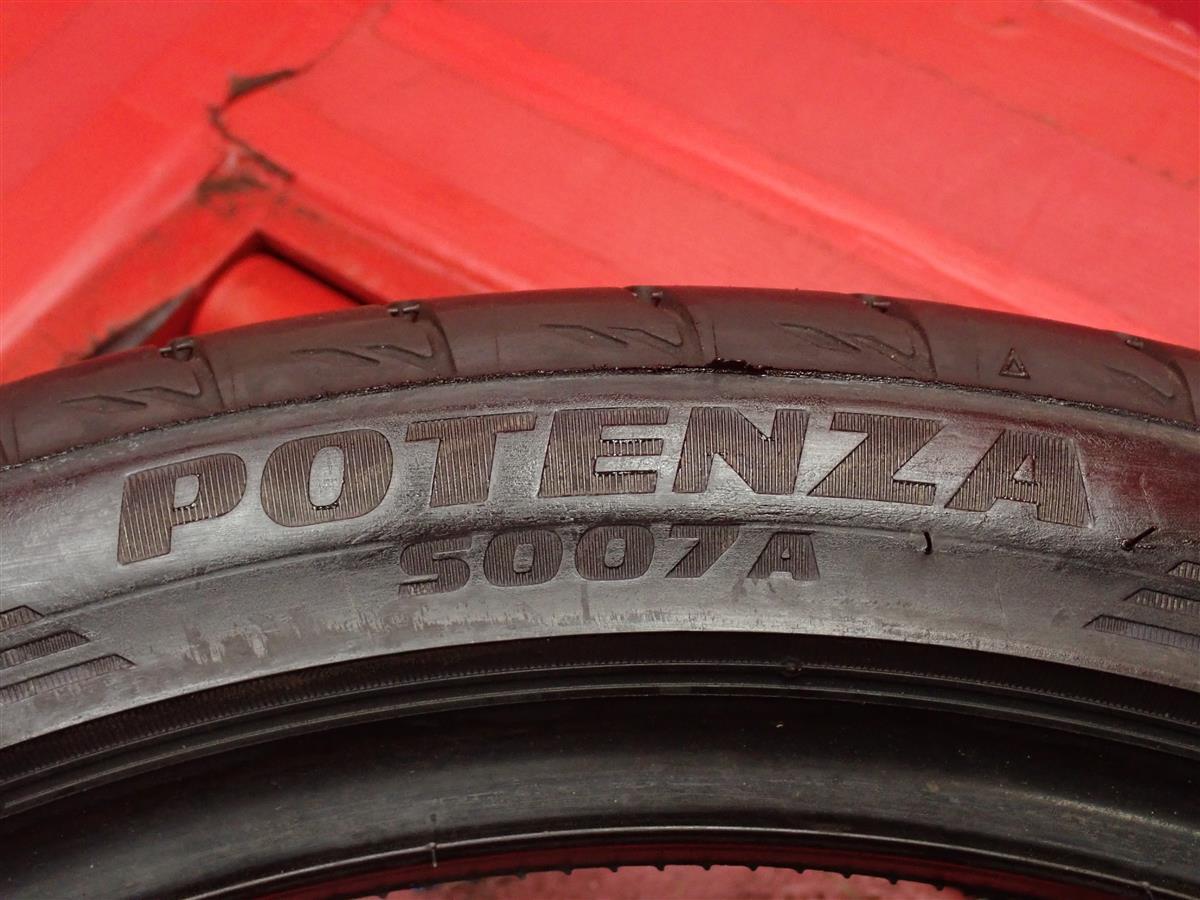 中古タイヤ 225/40R19 93Y 単品1本 ブリヂストン ポテンザ S007A BRIDGESTONE POTENZA S007A 9.0分山 アクセラ ハイブリッド マークX ジオ_画像7