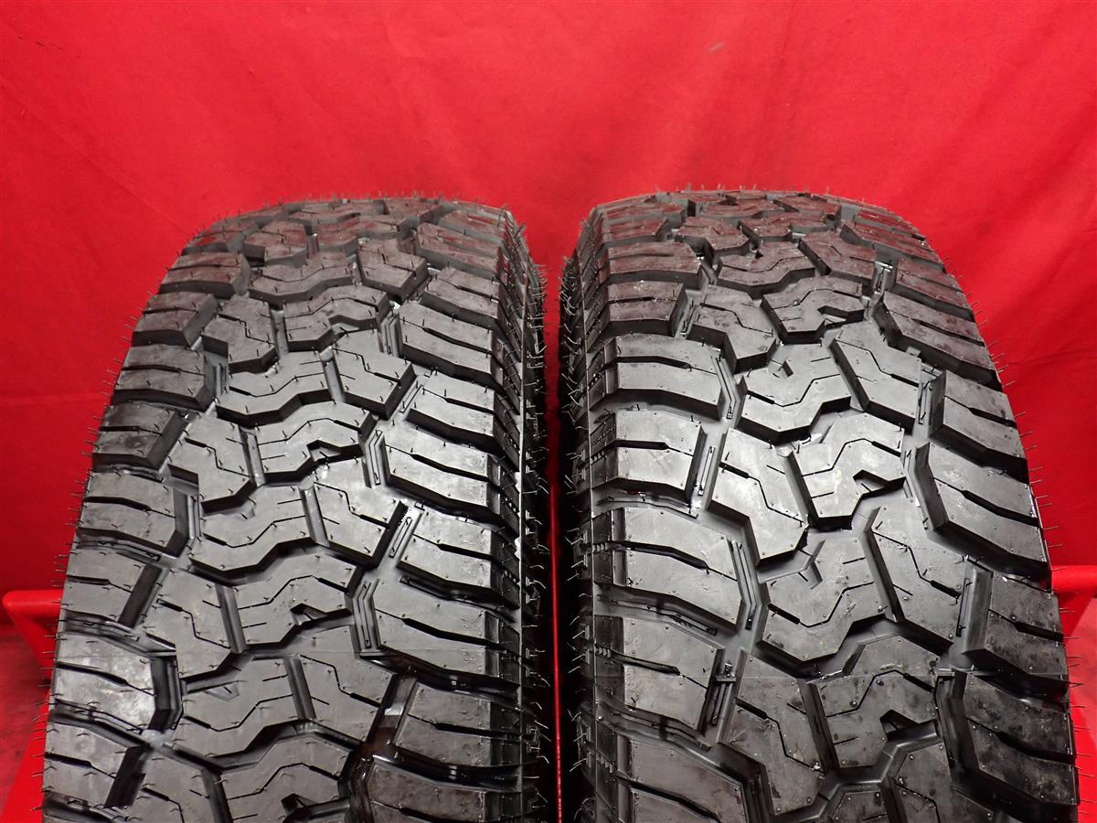 中古タイヤ 265/70R18 124/121Q 2本セット ヨコハマ ジオランダー X-AT 9.5分山 ★ ニッサン パトロール ナビゲーター n18_画像1