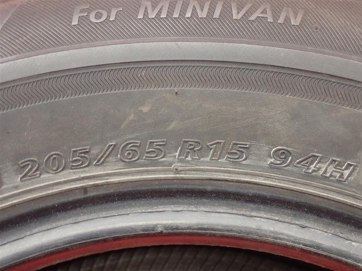 単品 タイヤ 1本 《 ブリヂストン 》エコピアNH100RV [ 205/65R15 94H ]8.5分山★n15 エスティマ クラウン イプサム ストリーム_画像10