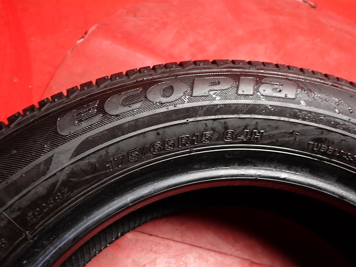 中古タイヤ 175/65R15 84H 4本セット ブリヂストン エコピア EP25 BRIDGESTONE ECOPIA EP25 8.5分山★n15 アクシオ ヴィッツ フィールダー_画像10