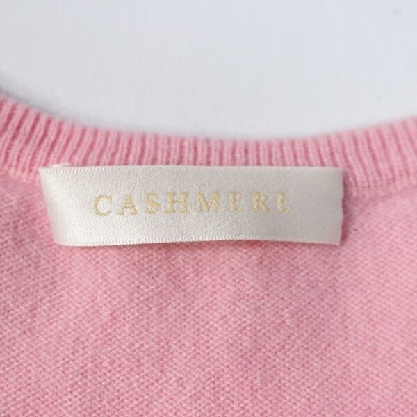 《オススメ!!◎》UNIQLO ユニクロ★CASHMERE*上質カシミヤ100％*半袖クルーネックニット*セーター*ピンク*サイズS(LA482)◆S60_画像5