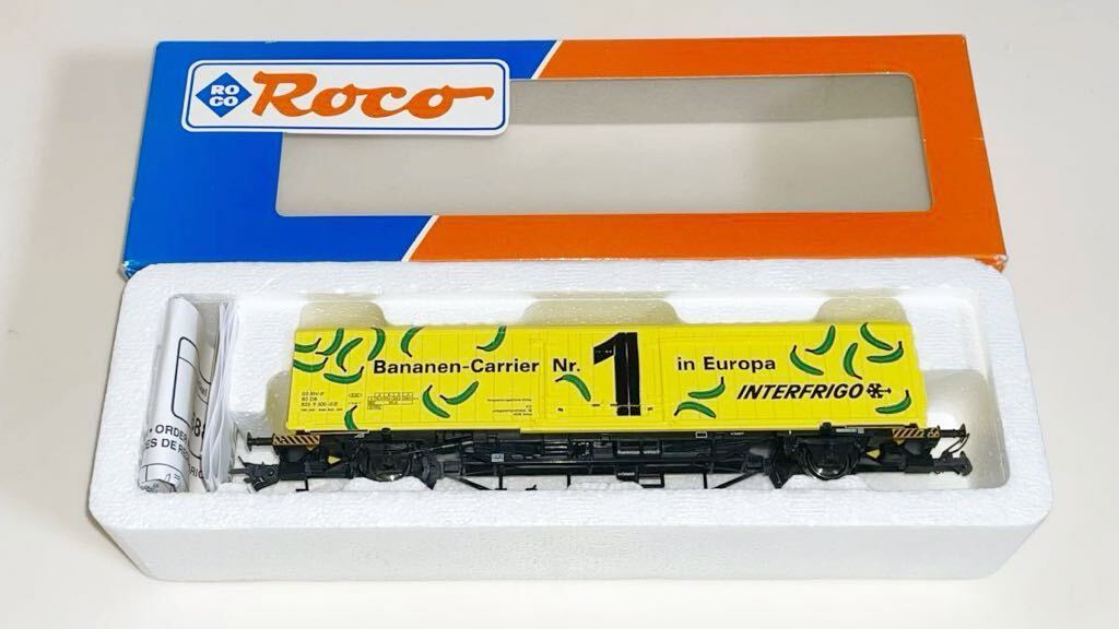 ROCO HO 46881 DB-AG ドイツ鉄道 バナナ輸送貨車 インターフリーゴ INTERFRIGO 送料込_全体
