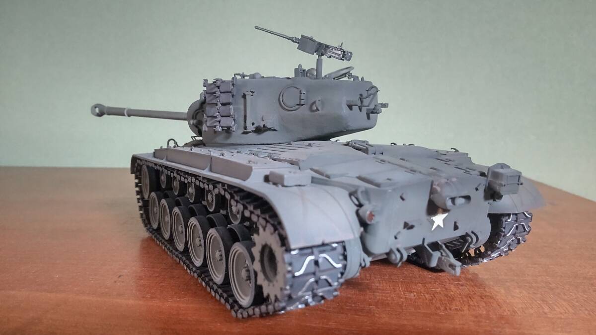 1/35 M26パーシング、アメリカ兵5体セットヨーロッパ戦線完成品。の画像4