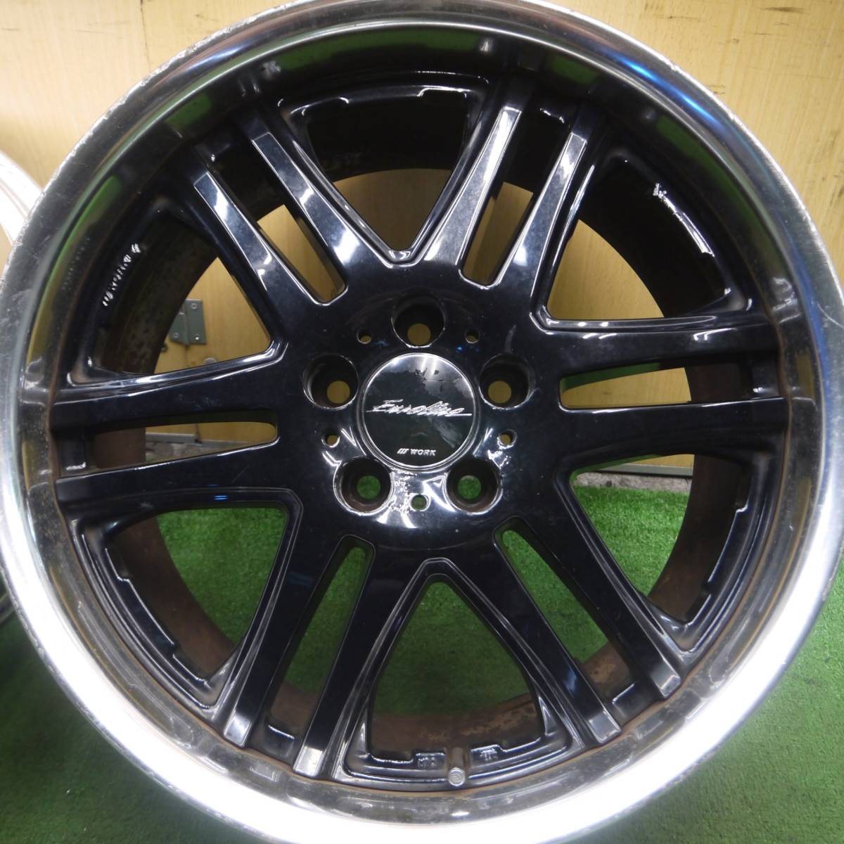 *送料無料* 4本価格★WORK Euroline ETR ワーク ユーロライン ホイール 18インチ 18×8J 18×9J PCD108/5H マセラティ 等★4022702Hホ_画像3