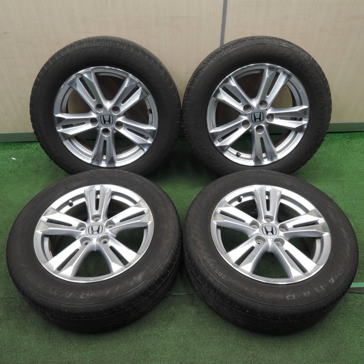 *送料無料* バリ溝！21年！キレイ！8.5分★ホンダ CR-Z 純正 205/60R16 レーダー RIVERA PRO 16インチ PCD114.3/5H CRZ★4022906NJノ_画像1