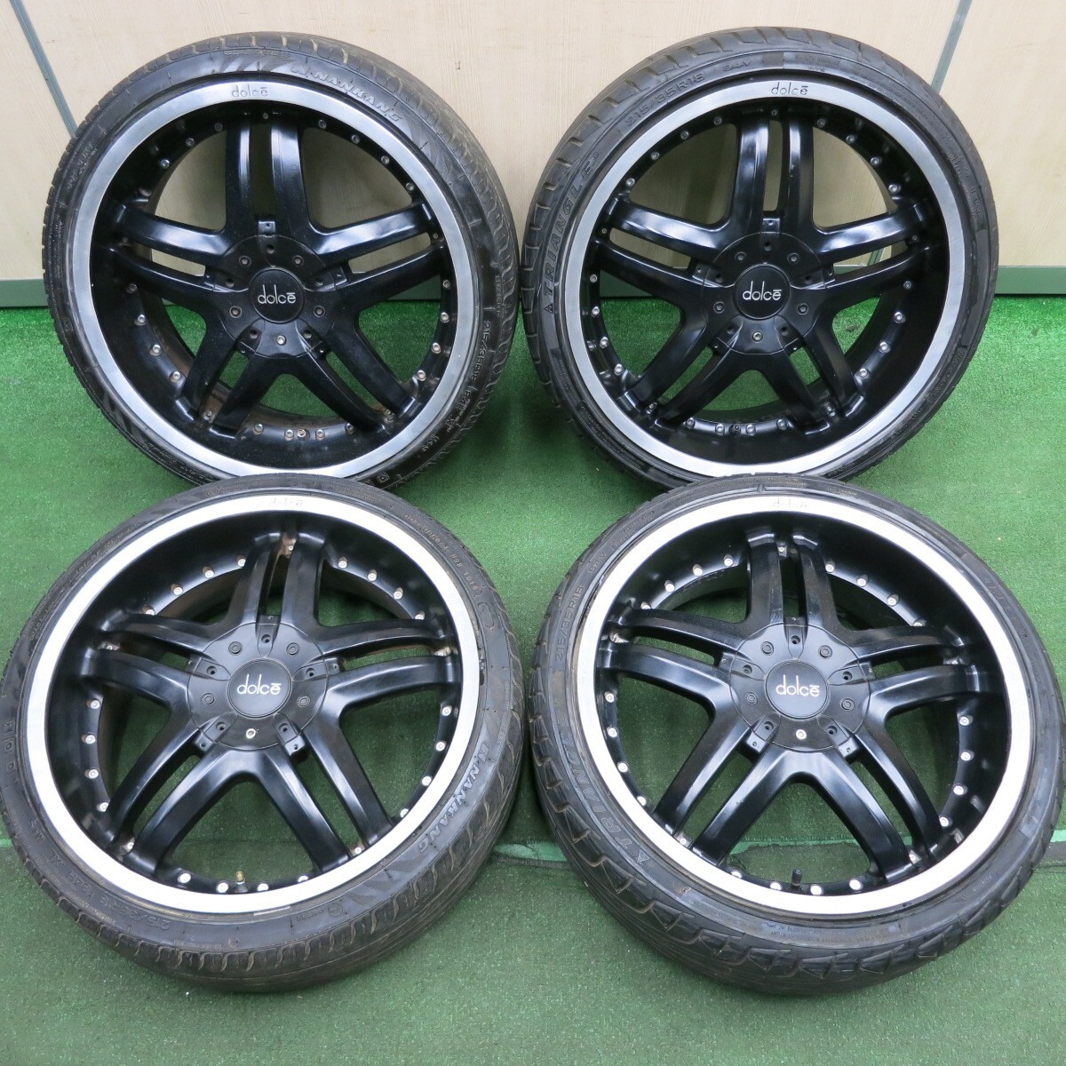 *送料無料* 4本★dolce 215/35R18 トライアングル TR968 ナンカン NS-20 ドルチェ 18インチ PCD100 114.3/4H マルチ★4032416HAノ_画像1