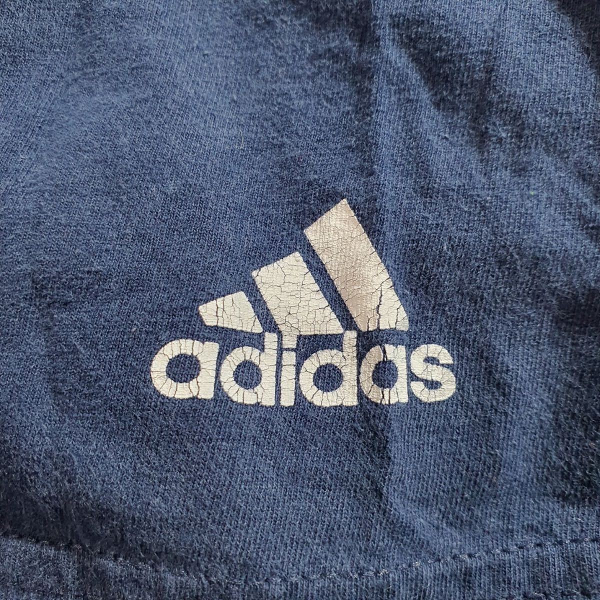 adidas アディダス メンズ 半袖 カタウバ ゴルフ プリント ヴィンテージ Tシャツ ネイビー 2XL 大きいサイズ 古着 #MA0414