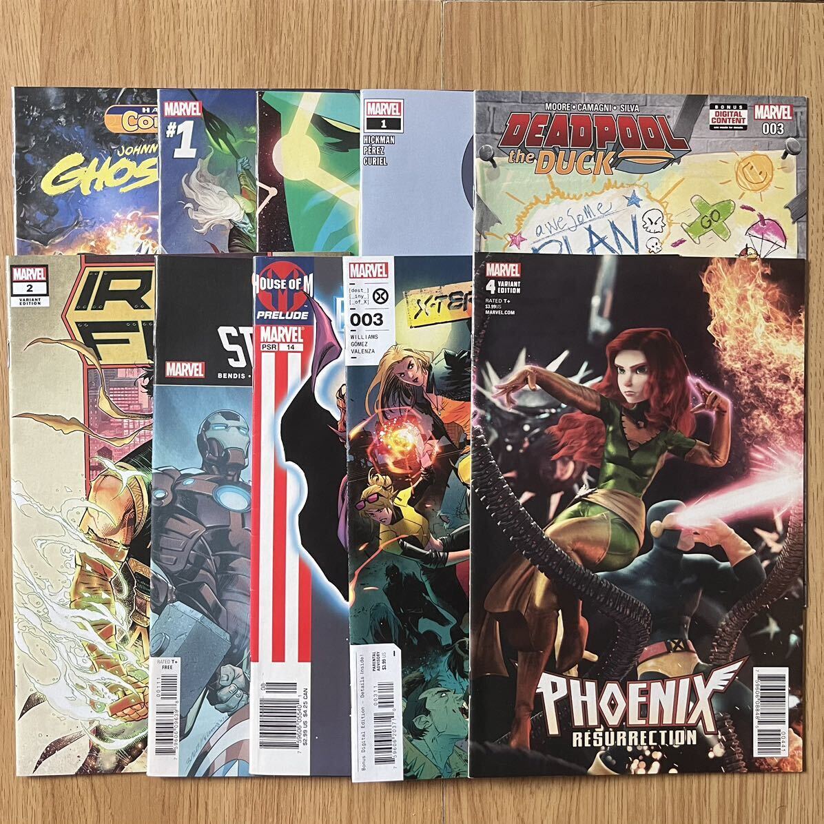 MARVEL COMICS アメコミリーフ 10冊セット マーベルコミックス X-Men Spider-Man スパイダーマン Thor Deadpool デッドプール 洋書 英語_画像1