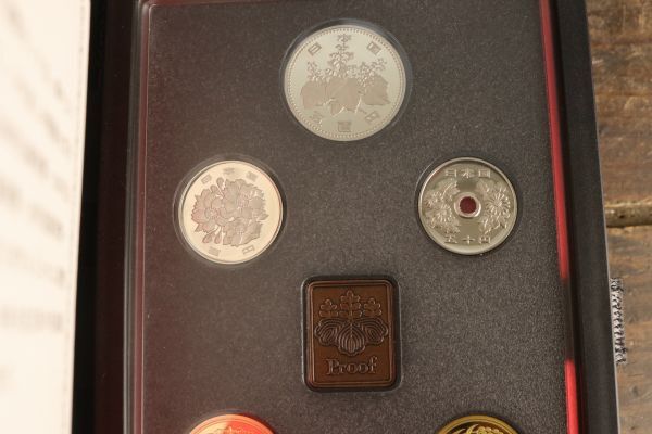 ☆1991年 プルーフ貨幣セット 平成3年 500円 100円 50円 10円 5円 1円 額面666円 記念硬貨 大蔵省 造幣局製 ミントプルーフ Ma1419*の画像5