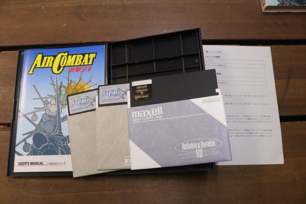 X68000用ソフト AIR COMBAT エアーコンバット 遊撃王Ⅱ 5インチFD フロッピーディスク Ma1607*_画像4