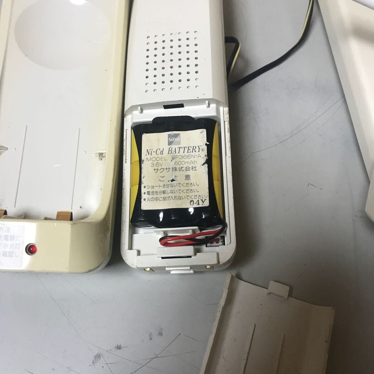 N1349/SAXA WS240 WS 240 WS605 サクサ 漢字表示付きアナログコードレス電話機 中古ビジネスホン_画像5