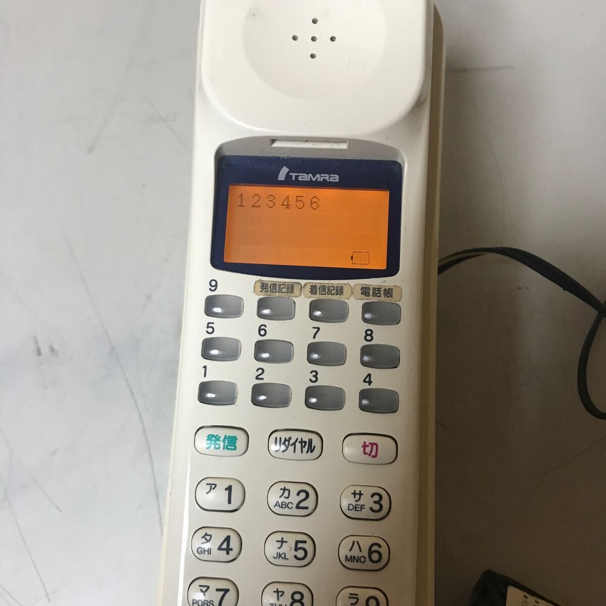 N1349/SAXA WS240 WS 240 WS605 サクサ 漢字表示付きアナログコードレス電話機 中古ビジネスホン_画像2