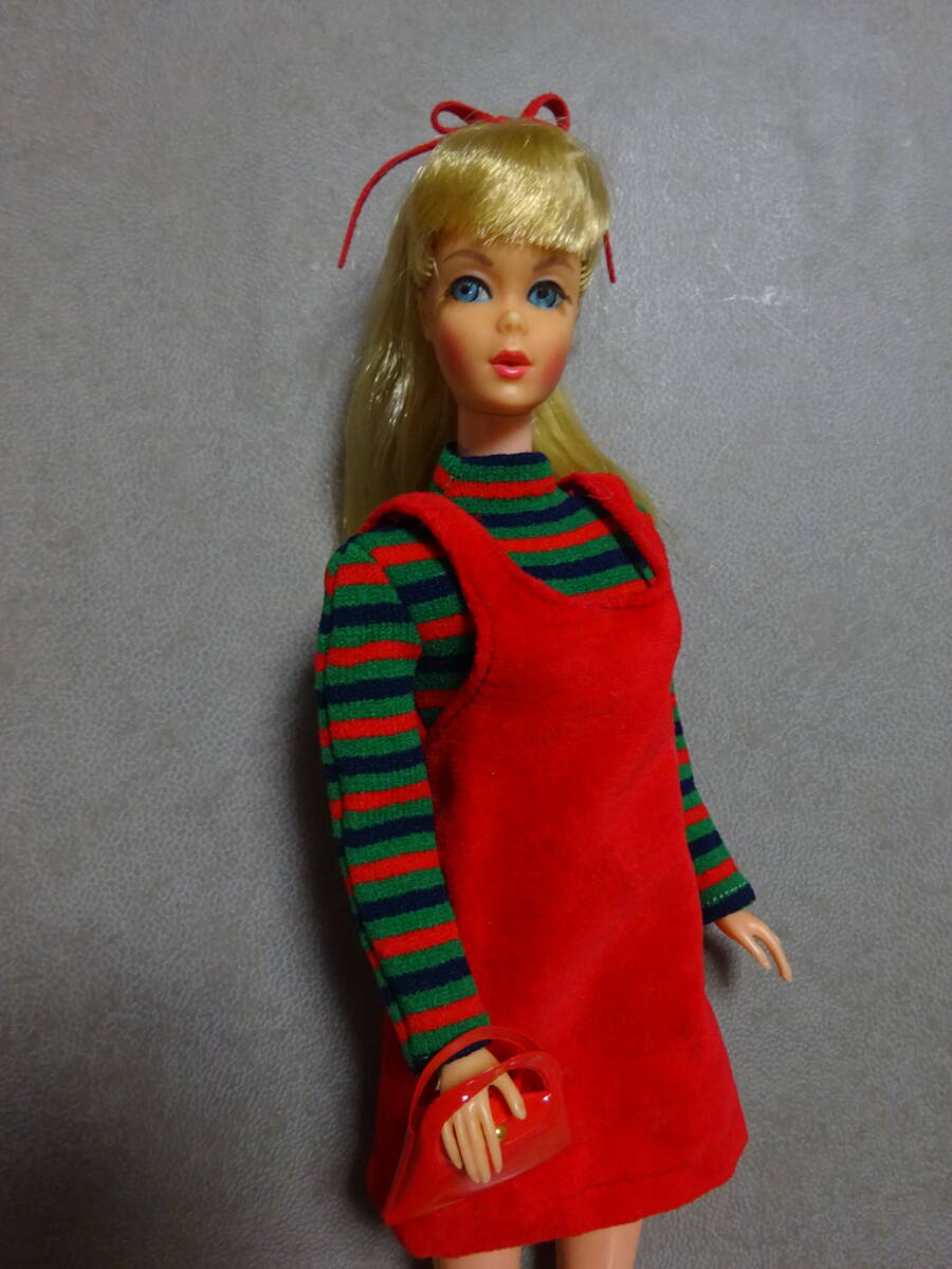 Vintage Barbie Dressed Doll『ツイストバービーちゃん(ブロンド)＋日本仕様ドレス/取り合せ set＋バック＆シューズつき』～USED～当時モノの画像1