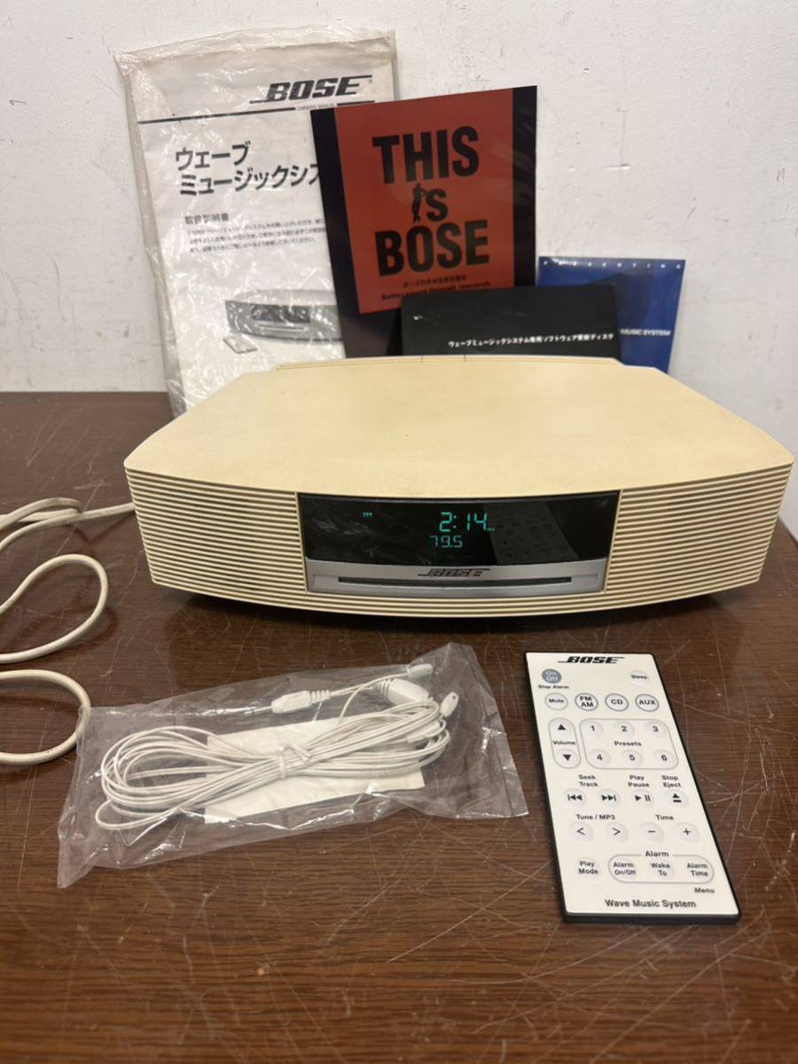 I # BOSE ボーズ AWRCCC Wave Music System ウェーブミュージックシステム プラチナムホワイト 動作確認済み_画像1