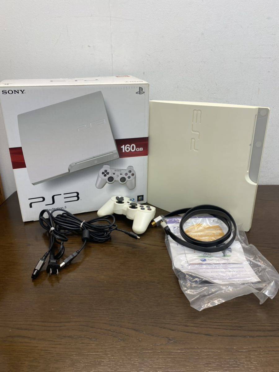 I★ 初期化済 SONY PlayStation3 CECH-3000A 160GB ホワイト ソニー プレイステーション3 PS3 プレステ3 _画像1
