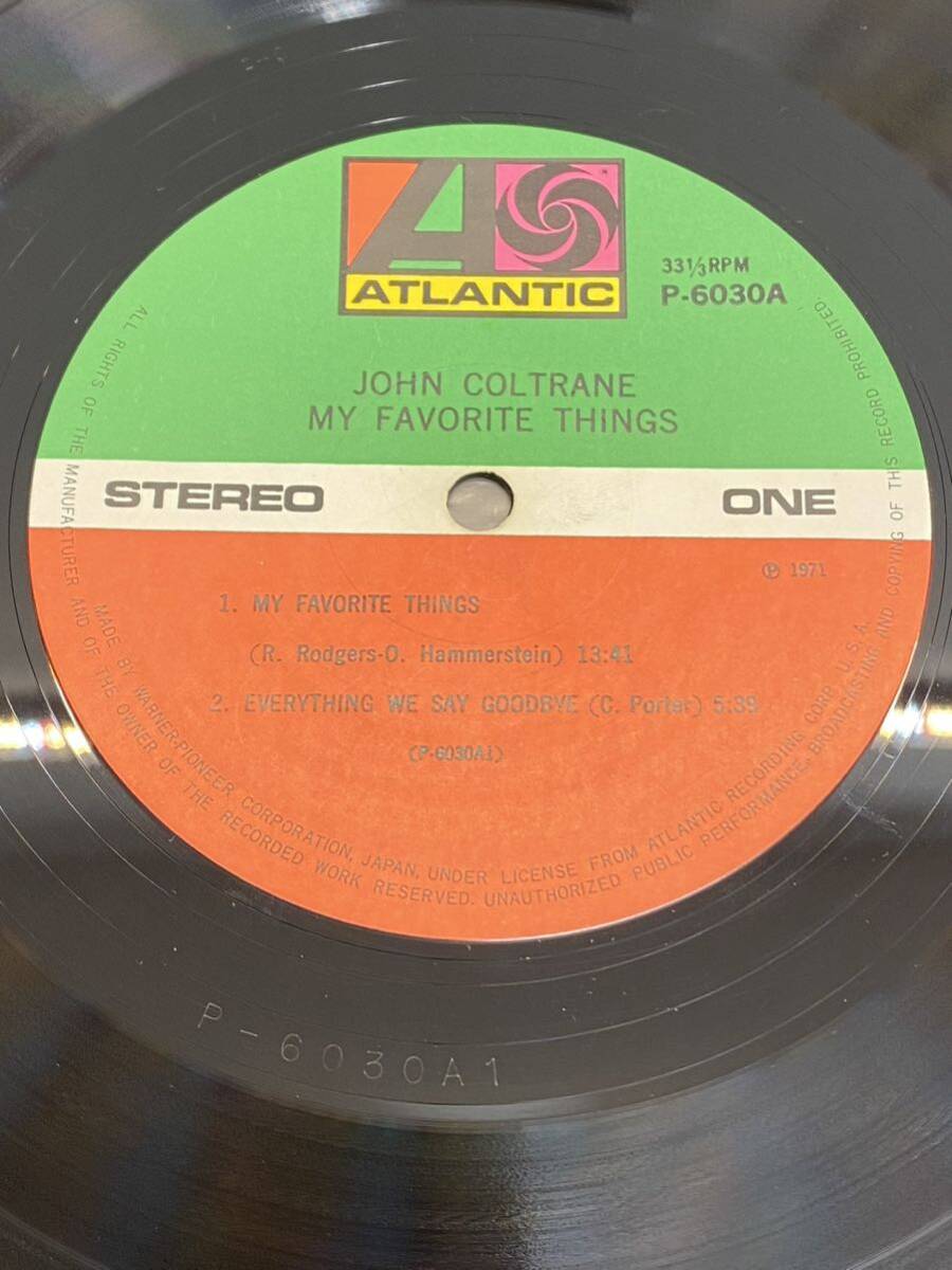 ★ レコード John Coltrane ジョン・コルトレーン My Favorite Things LP 12インチ Atlantic P-6030A Jazzの画像3