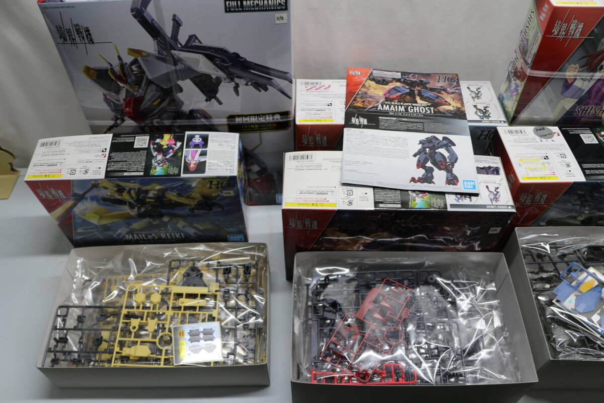 34-5 [現状品][未組立][同一商品複数有]境界戦機 HG FULL MECHANICS Figure-rise Standard 10個セット メイレスケンブ アメインゴースト 等_画像7