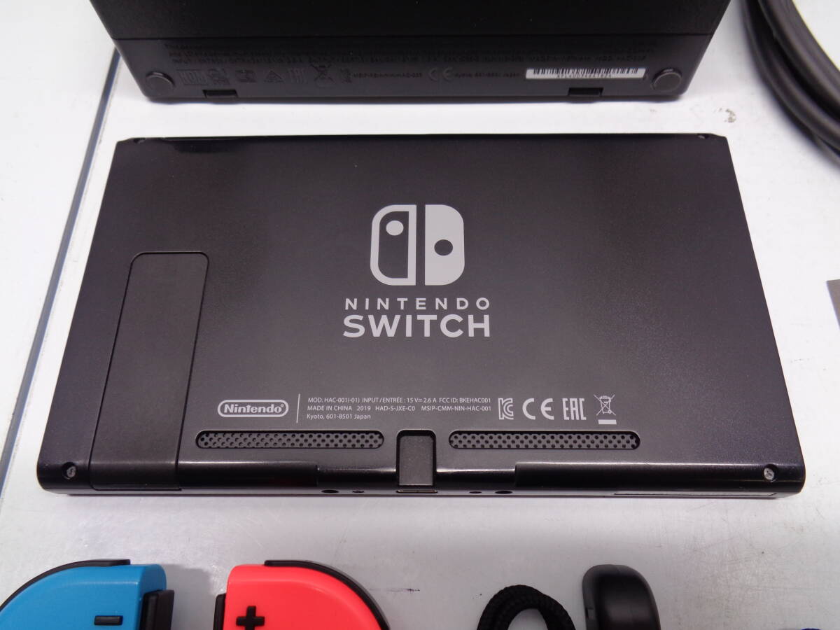 25-12③ Nintendo Switch ニンテンドースイッチ本体 Joy-Con(L) ネオンブルー/(R) ネオンレッド バッテリー持続型の画像5