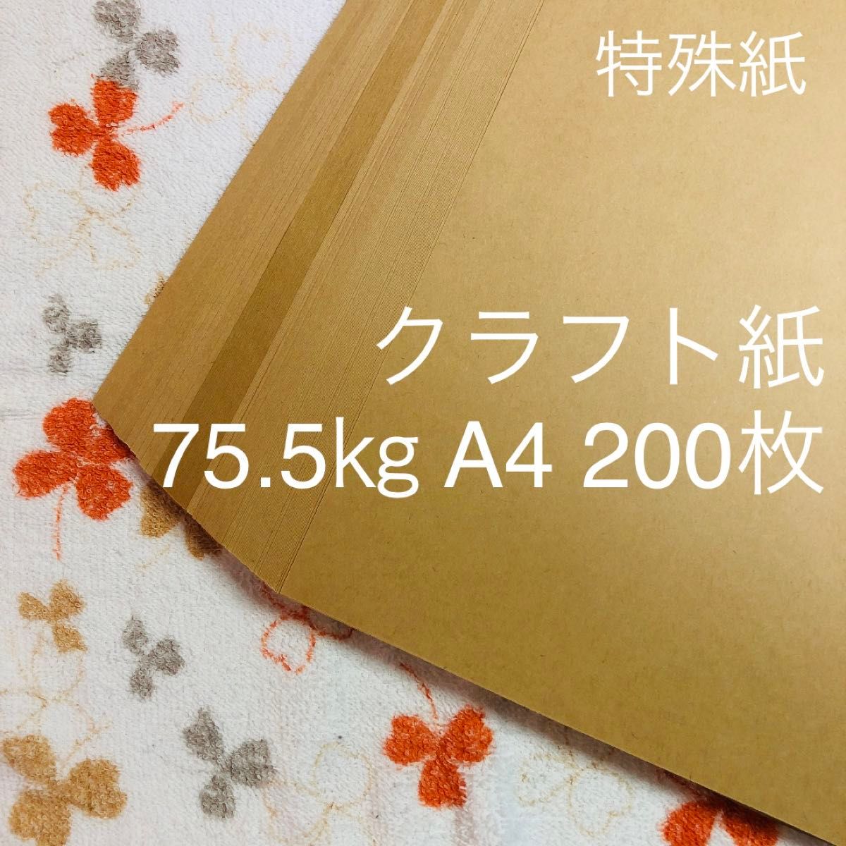 特殊紙　クラフト紙　A4　75.5㎏　200枚