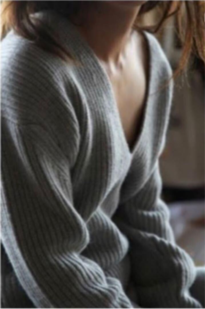 FUMIKA UCHIDA ニット Deep V Rib Sweater フミカウチダ_画像1