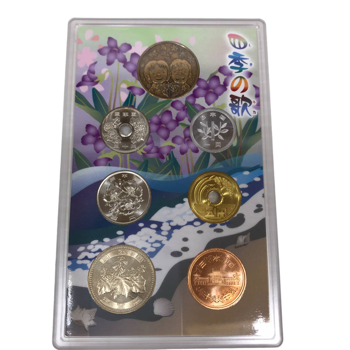 23K492-2 T 心のふるさと貨幣セット 四季の歌 オルゴール付 2012年 平成24年 造幣局の画像3