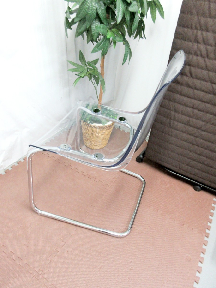 [T2929]IKEA TOBIASto- Via s chair - transparent chair 