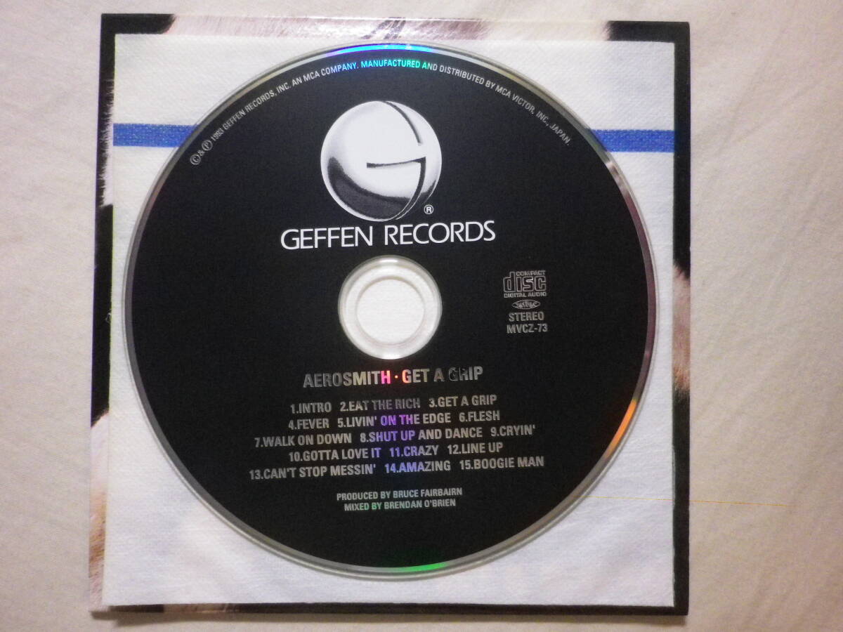 紙ジャケ仕様 『Aerosmith/Get A Grip(1993)』(20bitK2 HQ CD,1994年発売,MVCZ-73,廃盤,国内盤帯付,歌詞対訳付,Cryin',Crazy,Amazing)_画像4