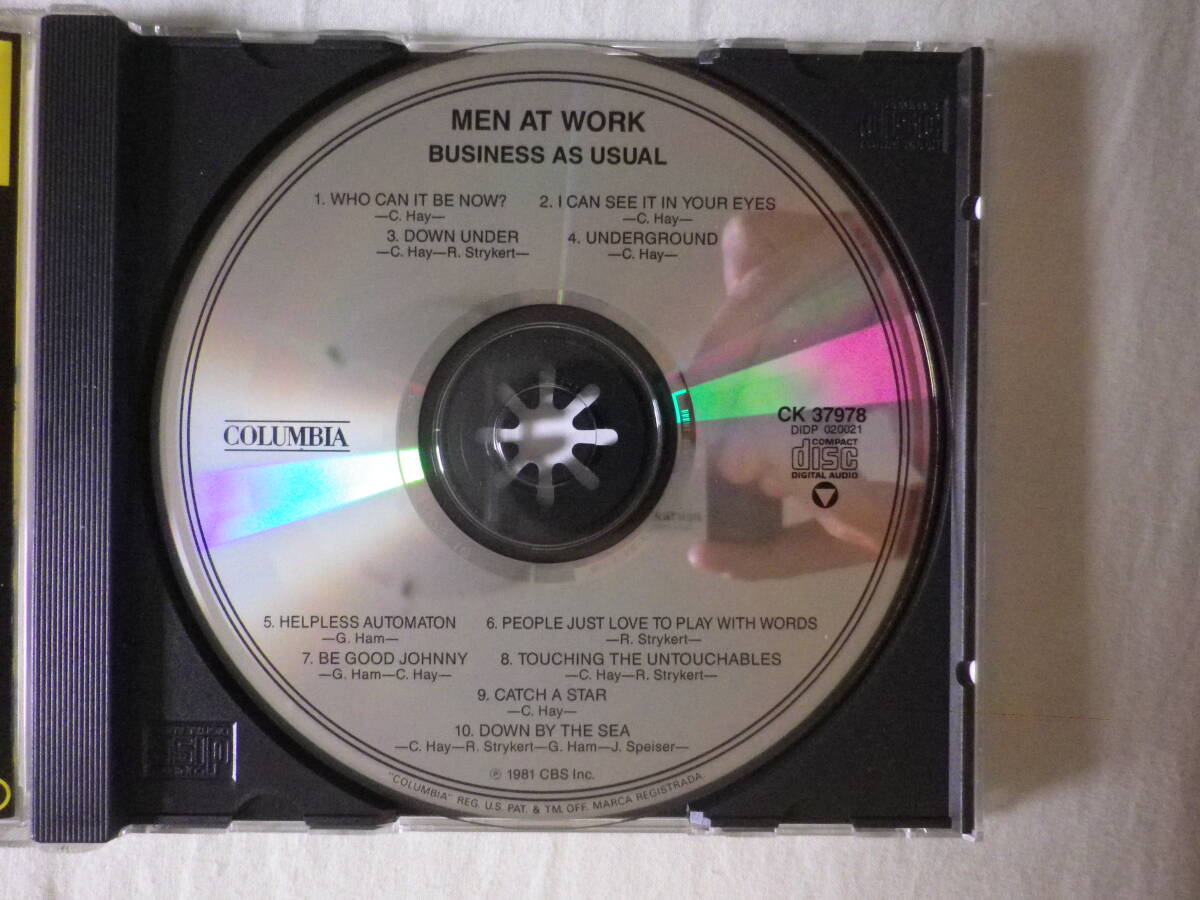 『Men At Work/Business As Usual(1982)』(CBS CK 37978,USA盤,歌詞付,Who Can It Be Now?,Down Under,80's,豪州ロック)の画像3